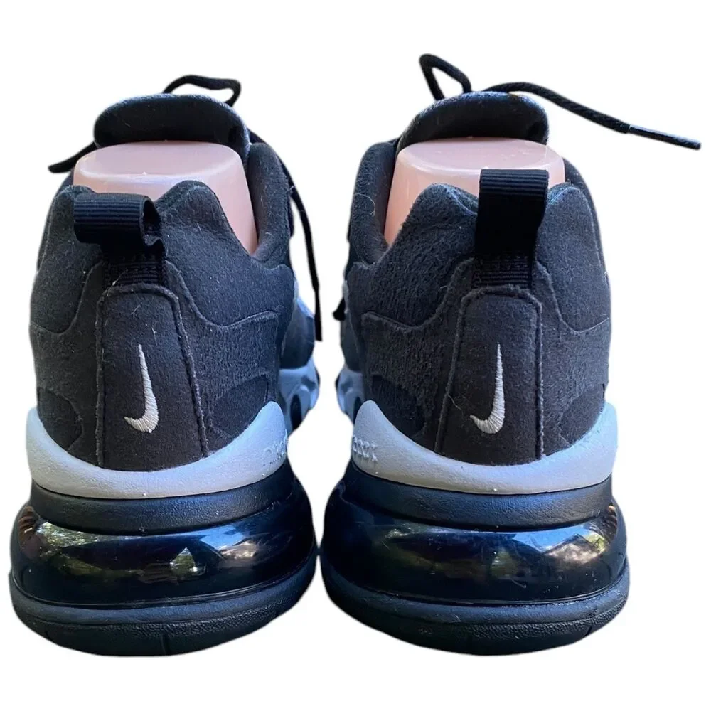 Nike Air Max 270 React AT6174-001 2019 Size to 8.5 Running Shoes Gray Black